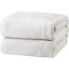 imageBedsure GentleSoft Fleece Throw Blanket for Couch Oxford Tan  Lightweight Plush Fuzzy Cozy Soft Blankets and Throws for Sofa 50x60 inches01  White