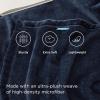imageBedsure GentleSoft Fleece Throw Blanket for Couch Oxford Tan  Lightweight Plush Fuzzy Cozy Soft Blankets and Throws for Sofa 50x60 inches02  Navy
