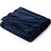 imageBedsure GentleSoft Fleece Throw Blanket for Couch Oxford Tan  Lightweight Plush Fuzzy Cozy Soft Blankets and Throws for Sofa 50x60 inches02  Navy