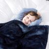 imageBedsure GentleSoft Fleece Throw Blanket for Couch Oxford Tan  Lightweight Plush Fuzzy Cozy Soft Blankets and Throws for Sofa 50x60 inches02  Navy