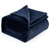 imageBedsure GentleSoft Fleece Throw Blanket for Couch Oxford Tan  Lightweight Plush Fuzzy Cozy Soft Blankets and Throws for Sofa 50x60 inches02  Navy