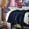 imageBedsure GentleSoft Fleece Throw Blanket for Couch Oxford Tan  Lightweight Plush Fuzzy Cozy Soft Blankets and Throws for Sofa 50x60 inches02  Navy