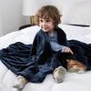 imageBedsure GentleSoft Fleece Throw Blanket for Couch Oxford Tan  Lightweight Plush Fuzzy Cozy Soft Blankets and Throws for Sofa 50x60 inches02  Navy