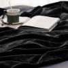 imageBedsure GentleSoft Fleece Throw Blanket for Couch Oxford Tan  Lightweight Plush Fuzzy Cozy Soft Blankets and Throws for Sofa 50x60 inches03  Black