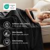 imageBedsure GentleSoft Fleece Throw Blanket for Couch Oxford Tan  Lightweight Plush Fuzzy Cozy Soft Blankets and Throws for Sofa 50x60 inches03  Black
