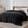 imageBedsure GentleSoft Fleece Throw Blanket for Couch Oxford Tan  Lightweight Plush Fuzzy Cozy Soft Blankets and Throws for Sofa 50x60 inches03  Black