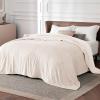 imageBedsure GentleSoft Fleece Throw Blanket for Couch Oxford Tan  Lightweight Plush Fuzzy Cozy Soft Blankets and Throws for Sofa 50x60 inches04  Cream