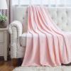imageBedsure GentleSoft Fleece Throw Blanket for Couch Oxford Tan  Lightweight Plush Fuzzy Cozy Soft Blankets and Throws for Sofa 50x60 inches05  Pink