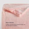 imageBedsure GentleSoft Fleece Throw Blanket for Couch Oxford Tan  Lightweight Plush Fuzzy Cozy Soft Blankets and Throws for Sofa 50x60 inches05  Pink