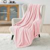 imageBedsure GentleSoft Fleece Throw Blanket for Couch Oxford Tan  Lightweight Plush Fuzzy Cozy Soft Blankets and Throws for Sofa 50x60 inches05  Pink