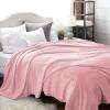 imageBedsure GentleSoft Fleece Throw Blanket for Couch Oxford Tan  Lightweight Plush Fuzzy Cozy Soft Blankets and Throws for Sofa 50x60 inches05  Pink