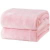 imageBedsure GentleSoft Fleece Throw Blanket for Couch Oxford Tan  Lightweight Plush Fuzzy Cozy Soft Blankets and Throws for Sofa 50x60 inches05  Pink