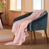imageBedsure GentleSoft Fleece Throw Blanket for Couch Oxford Tan  Lightweight Plush Fuzzy Cozy Soft Blankets and Throws for Sofa 50x60 inches05  Pink