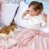 imageBedsure GentleSoft Fleece Throw Blanket for Couch Oxford Tan  Lightweight Plush Fuzzy Cozy Soft Blankets and Throws for Sofa 50x60 inches05  Pink