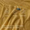 imageBedsure GentleSoft Fleece Throw Blanket for Couch Oxford Tan  Lightweight Plush Fuzzy Cozy Soft Blankets and Throws for Sofa 50x60 inchesBright Gold