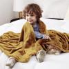 imageBedsure GentleSoft Fleece Throw Blanket for Couch Oxford Tan  Lightweight Plush Fuzzy Cozy Soft Blankets and Throws for Sofa 50x60 inchesBright Gold