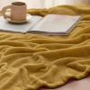 imageBedsure GentleSoft Fleece Throw Blanket for Couch Oxford Tan  Lightweight Plush Fuzzy Cozy Soft Blankets and Throws for Sofa 50x60 inchesBright Gold
