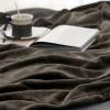 imageBedsure GentleSoft Fleece Throw Blanket for Couch Oxford Tan  Lightweight Plush Fuzzy Cozy Soft Blankets and Throws for Sofa 50x60 inchesBrown