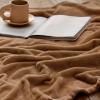 imageBedsure GentleSoft Fleece Throw Blanket for Couch Oxford Tan  Lightweight Plush Fuzzy Cozy Soft Blankets and Throws for Sofa 50x60 inchesBurnt Brown