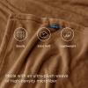 imageBedsure GentleSoft Fleece Throw Blanket for Couch Oxford Tan  Lightweight Plush Fuzzy Cozy Soft Blankets and Throws for Sofa 50x60 inchesBurnt Brown
