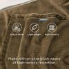 imageBedsure GentleSoft Fleece Throw Blanket for Couch Oxford Tan  Lightweight Plush Fuzzy Cozy Soft Blankets and Throws for Sofa 50x60 inchesCamel