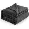 imageBedsure GentleSoft Fleece Throw Blanket for Couch Oxford Tan  Lightweight Plush Fuzzy Cozy Soft Blankets and Throws for Sofa 50x60 inchesCharcoal
