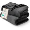 imageBedsure GentleSoft Fleece Throw Blanket for Couch Oxford Tan  Lightweight Plush Fuzzy Cozy Soft Blankets and Throws for Sofa 50x60 inchesCharcoal