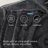 imageBedsure GentleSoft Fleece Throw Blanket for Couch Oxford Tan  Lightweight Plush Fuzzy Cozy Soft Blankets and Throws for Sofa 50x60 inchesCharcoal