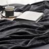 imageBedsure GentleSoft Fleece Throw Blanket for Couch Oxford Tan  Lightweight Plush Fuzzy Cozy Soft Blankets and Throws for Sofa 50x60 inchesCharcoal