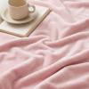 imageBedsure GentleSoft Fleece Throw Blanket for Couch Oxford Tan  Lightweight Plush Fuzzy Cozy Soft Blankets and Throws for Sofa 50x60 inchesCherry Blossom Pink