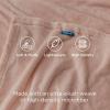 imageBedsure GentleSoft Fleece Throw Blanket for Couch Oxford Tan  Lightweight Plush Fuzzy Cozy Soft Blankets and Throws for Sofa 50x60 inchesDusty Pink