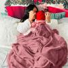 imageBedsure GentleSoft Fleece Throw Blanket for Couch Oxford Tan  Lightweight Plush Fuzzy Cozy Soft Blankets and Throws for Sofa 50x60 inchesDusty Rose