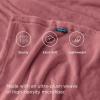 imageBedsure GentleSoft Fleece Throw Blanket for Couch Oxford Tan  Lightweight Plush Fuzzy Cozy Soft Blankets and Throws for Sofa 50x60 inchesDusty Rose