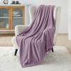 imageBedsure GentleSoft Fleece Throw Blanket for Couch Oxford Tan  Lightweight Plush Fuzzy Cozy Soft Blankets and Throws for Sofa 50x60 inchesFog Purple
