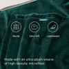 imageBedsure GentleSoft Fleece Throw Blanket for Couch Oxford Tan  Lightweight Plush Fuzzy Cozy Soft Blankets and Throws for Sofa 50x60 inchesForest Green