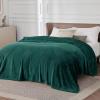 imageBedsure GentleSoft Fleece Throw Blanket for Couch Oxford Tan  Lightweight Plush Fuzzy Cozy Soft Blankets and Throws for Sofa 50x60 inchesForest Green