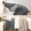imageBedsure GentleSoft Fleece Throw Blanket for Couch Oxford Tan  Lightweight Plush Fuzzy Cozy Soft Blankets and Throws for Sofa 50x60 inchesGrey