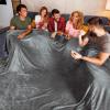 imageBedsure GentleSoft Fleece Throw Blanket for Couch Oxford Tan  Lightweight Plush Fuzzy Cozy Soft Blankets and Throws for Sofa 50x60 inchesGrey