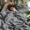 imageBedsure GentleSoft Fleece Throw Blanket for Couch Oxford Tan  Lightweight Plush Fuzzy Cozy Soft Blankets and Throws for Sofa 50x60 inchesGrey
