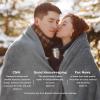 imageBedsure GentleSoft Fleece Throw Blanket for Couch Oxford Tan  Lightweight Plush Fuzzy Cozy Soft Blankets and Throws for Sofa 50x60 inchesGrey