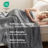 imageBedsure GentleSoft Fleece Throw Blanket for Couch Oxford Tan  Lightweight Plush Fuzzy Cozy Soft Blankets and Throws for Sofa 50x60 inchesGrey