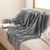 imageBedsure GentleSoft Fleece Throw Blanket for Couch Oxford Tan  Lightweight Plush Fuzzy Cozy Soft Blankets and Throws for Sofa 50x60 inchesGrey
