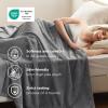 imageBedsure GentleSoft Fleece Throw Blanket for Couch Oxford Tan  Lightweight Plush Fuzzy Cozy Soft Blankets and Throws for Sofa 50x60 inchesGrey