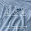 imageBedsure GentleSoft Fleece Throw Blanket for Couch Oxford Tan  Lightweight Plush Fuzzy Cozy Soft Blankets and Throws for Sofa 50x60 inchesLight Blue