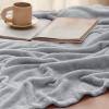 imageBedsure GentleSoft Fleece Throw Blanket for Couch Oxford Tan  Lightweight Plush Fuzzy Cozy Soft Blankets and Throws for Sofa 50x60 inchesLight Grey