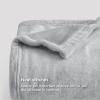 imageBedsure GentleSoft Fleece Throw Blanket for Couch Oxford Tan  Lightweight Plush Fuzzy Cozy Soft Blankets and Throws for Sofa 50x60 inchesLight Grey
