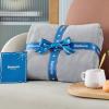 imageBedsure GentleSoft Fleece Throw Blanket for Couch Oxford Tan  Lightweight Plush Fuzzy Cozy Soft Blankets and Throws for Sofa 50x60 inchesLight Grey