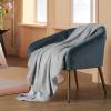 imageBedsure GentleSoft Fleece Throw Blanket for Couch Oxford Tan  Lightweight Plush Fuzzy Cozy Soft Blankets and Throws for Sofa 50x60 inchesLight Grey
