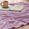 imageBedsure GentleSoft Fleece Throw Blanket for Couch Oxford Tan  Lightweight Plush Fuzzy Cozy Soft Blankets and Throws for Sofa 50x60 inchesLilac