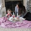 imageBedsure GentleSoft Fleece Throw Blanket for Couch Oxford Tan  Lightweight Plush Fuzzy Cozy Soft Blankets and Throws for Sofa 50x60 inchesLilac